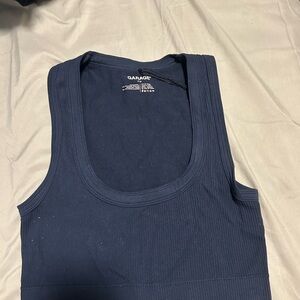 Garage Deep Blue Sleeveless Top